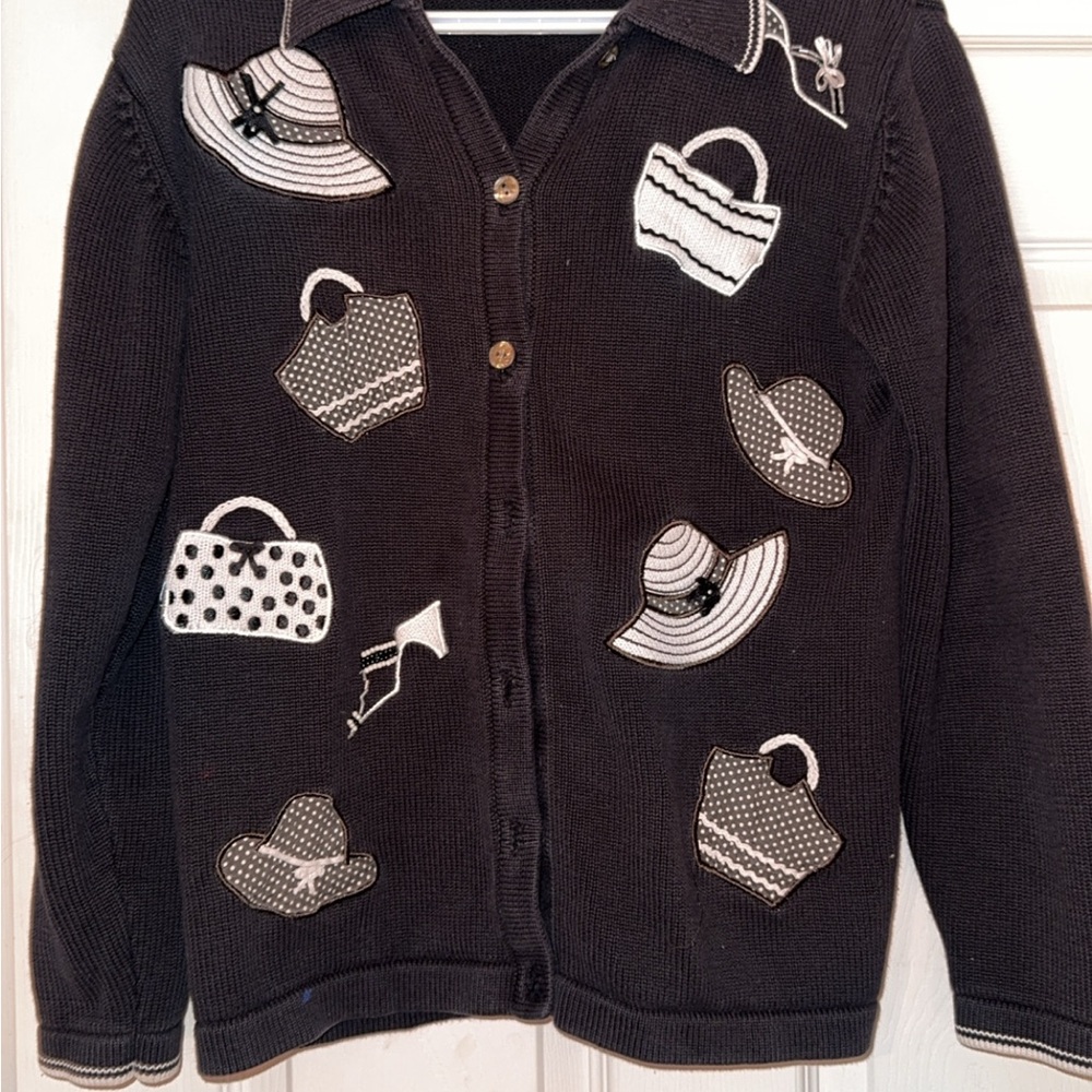 Tabi International Black Knit Cardigan